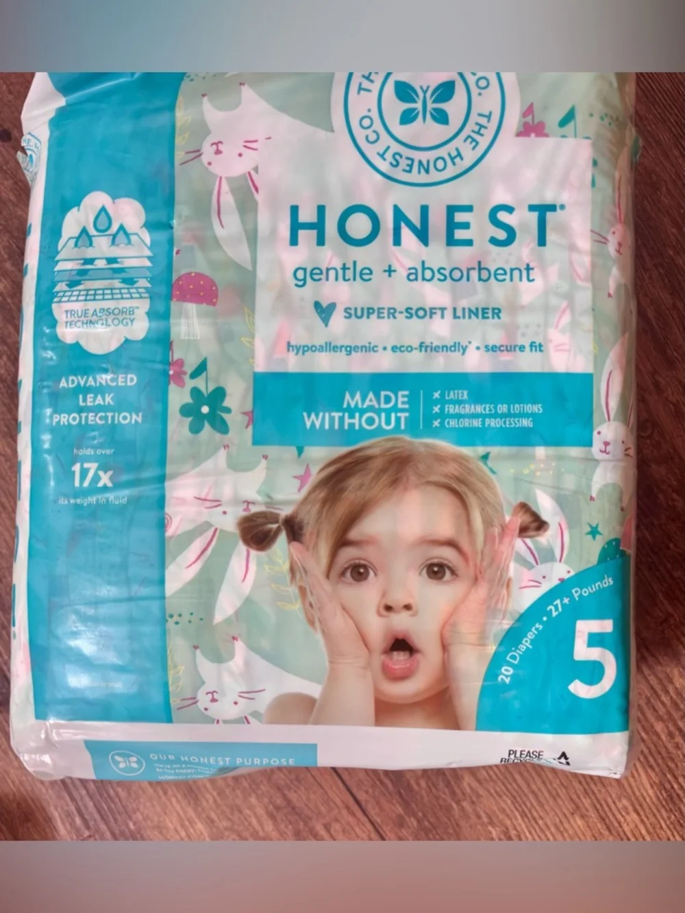 The Honest Company Diaper Covers in Teal, White, Pink